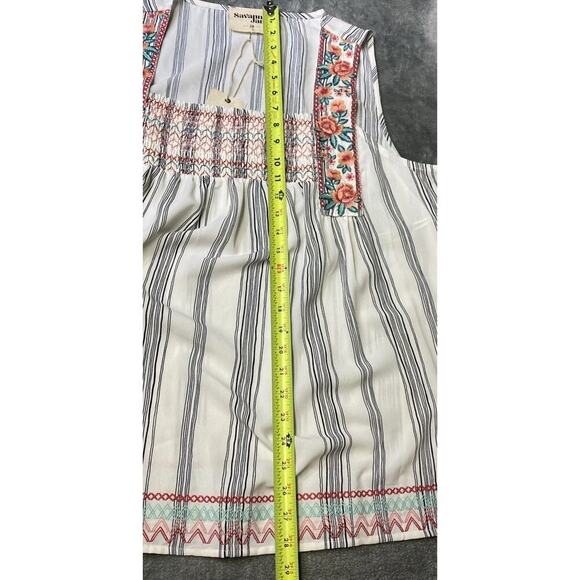 Savanna Jane Women’s Plus Floral Accent Tank Blouse Size 2X - Picture 11 of 11